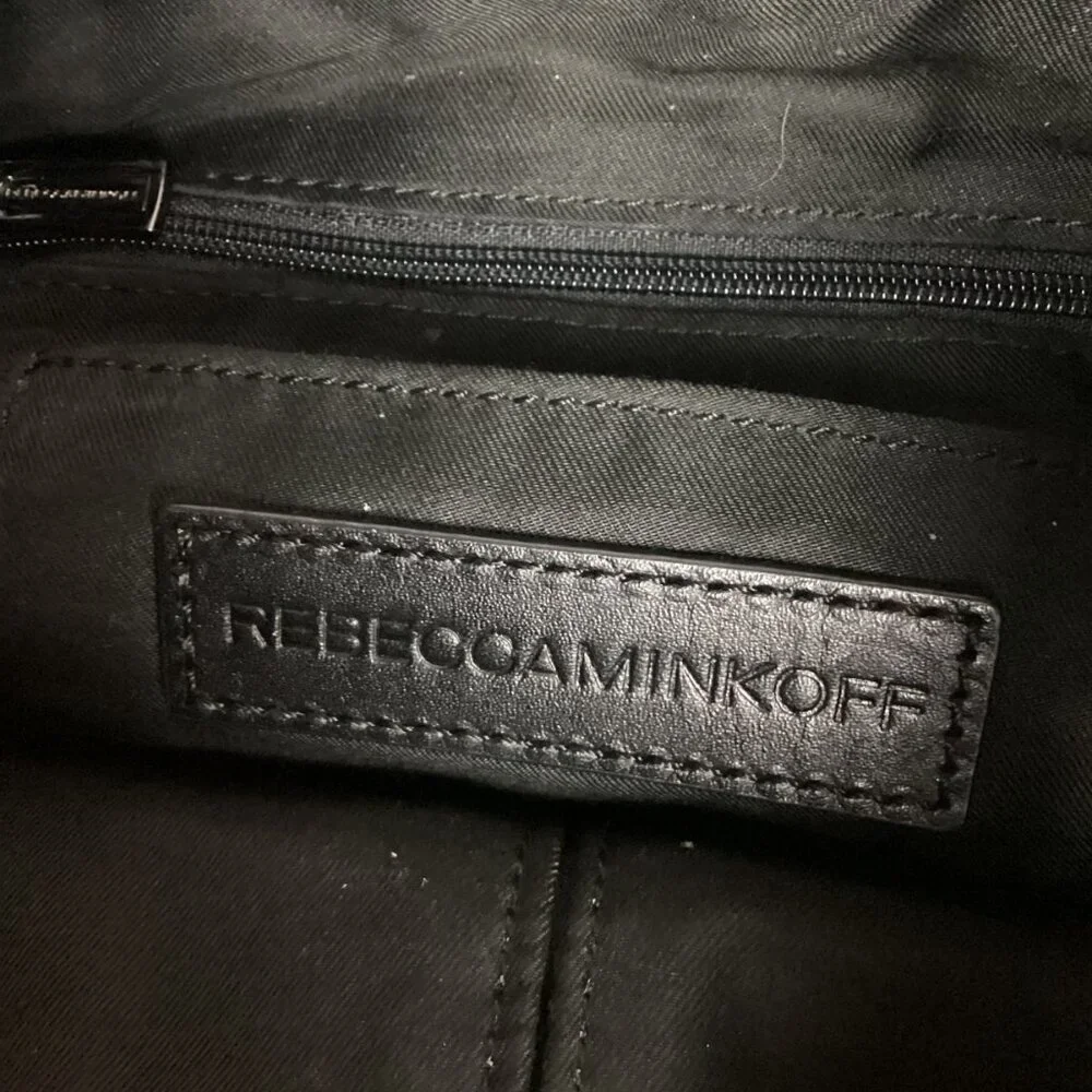 Rebecca Minkoff Mansfield Convertible Backpack Black Leather & Canvas